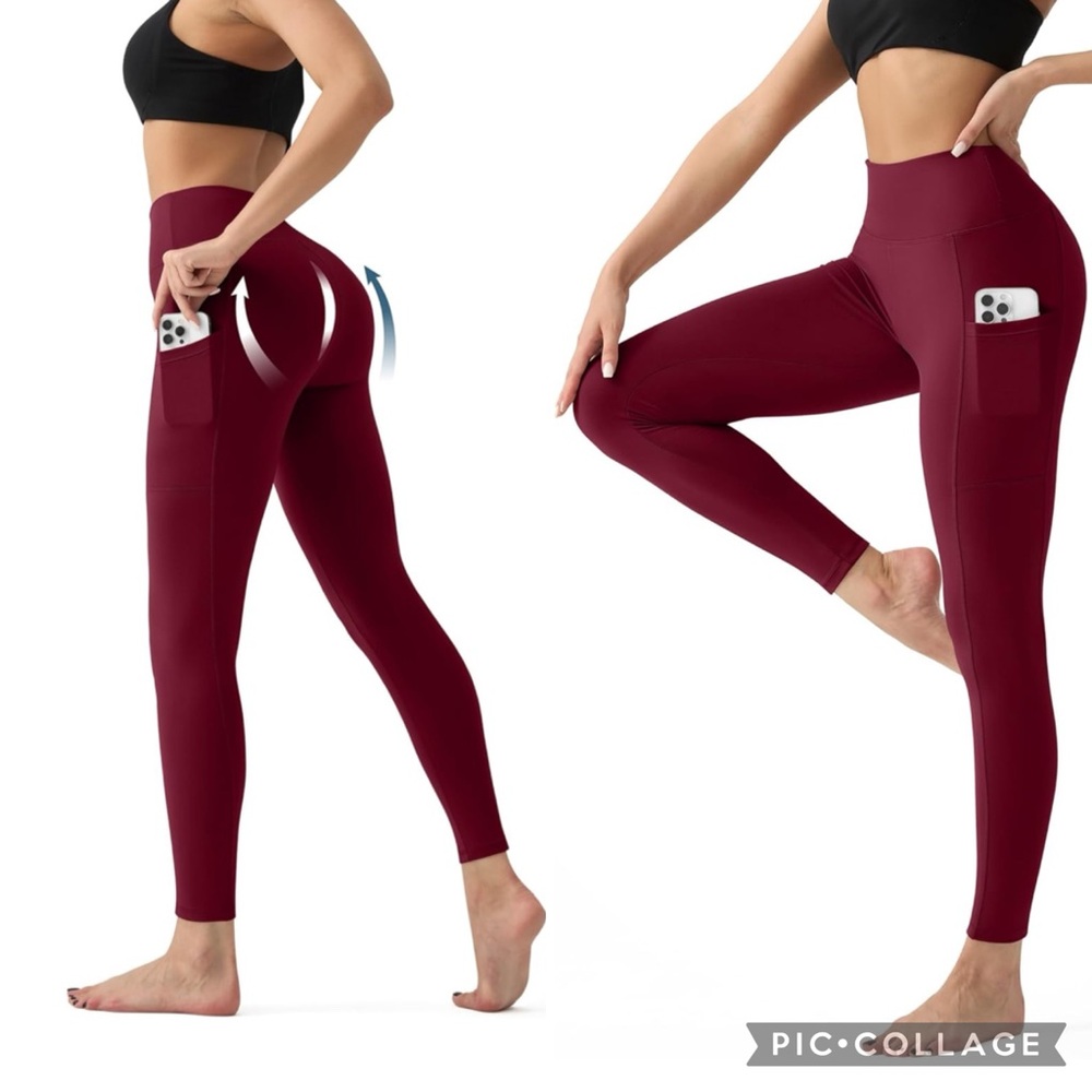 New Without Tags. High Waist Yoga Pants with Pockets.